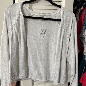 LOFT XL grey sweater/shrug